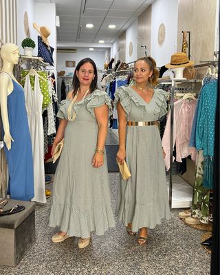Vestido VICHY kaki Vestido VICHY kaki