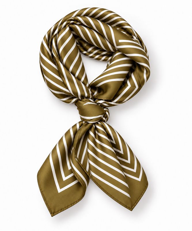 Pañuelo RAYAS camel