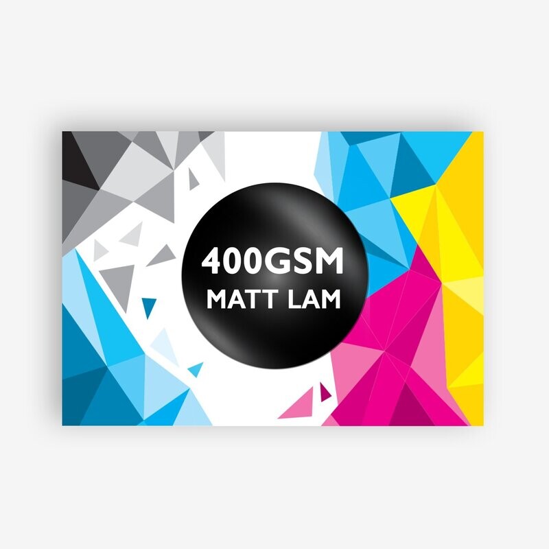 400gsm DELUXE • MATT LAMINATION