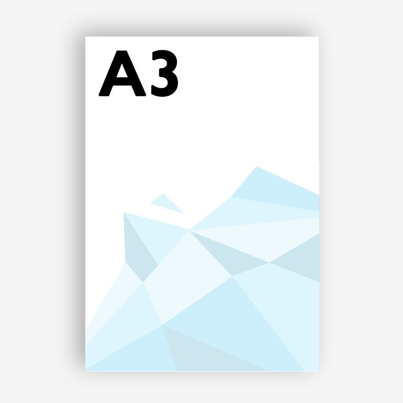A3 • 250gsm HAMMERED or VELVET SMOOTH GICLEE • 29.7cm x 42cm