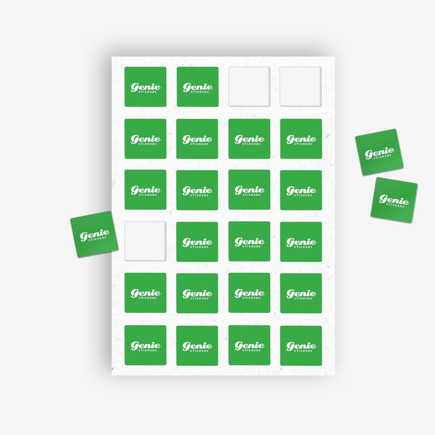 SQUARE BIODEGRADABLE STICKERS