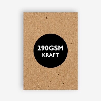 A5 to A6 GREETING CARD • 290gsm ECO KRAFT