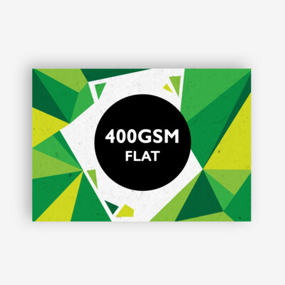 400gsm • 100% RECYCLED • FLAT CARDS