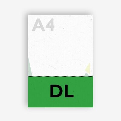 120gsm • 100% RECYCLED DL COMP SLIP