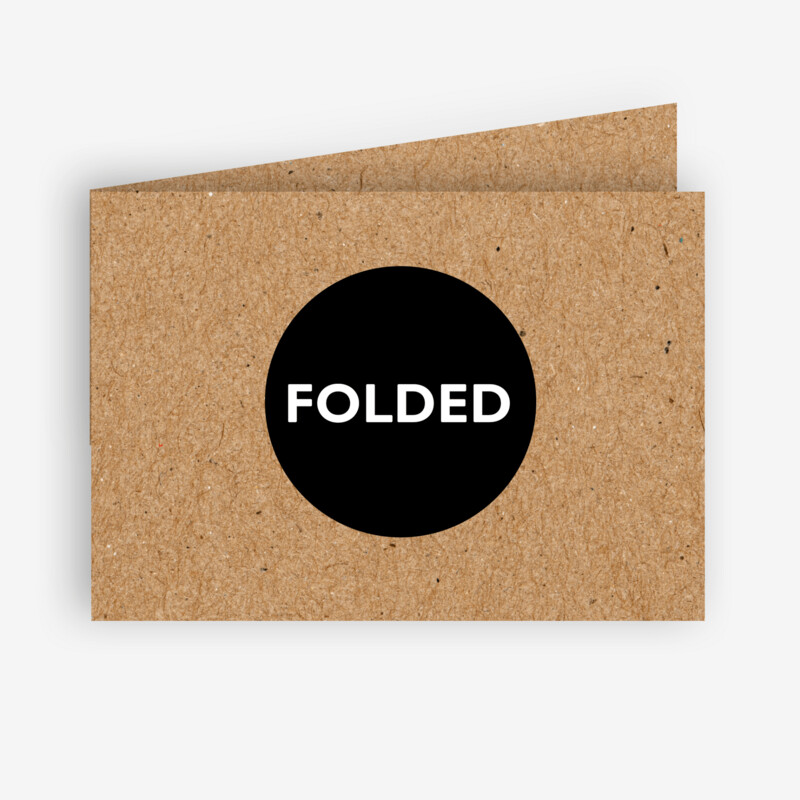 290gsm ECO KRAFT • FOLDED CARD