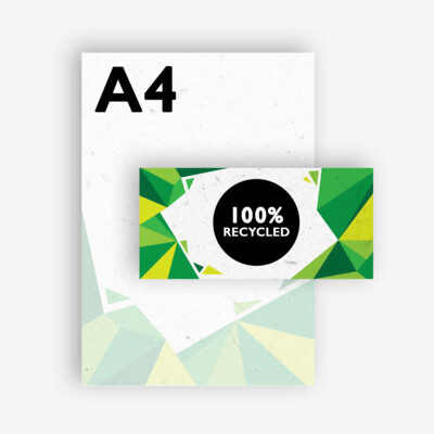 100% RECYCLED • LETTERHEADS & COMPLIMENT SLIPS