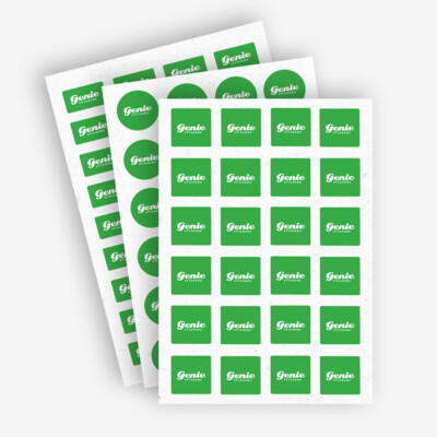 100% RECYCLED • STICKERS • MULTIPLE STICKERS PER SHEET