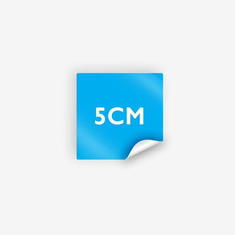 5cm SQUARE • SQUARE EDGE • INDIVIDUALLY CUT PAPER