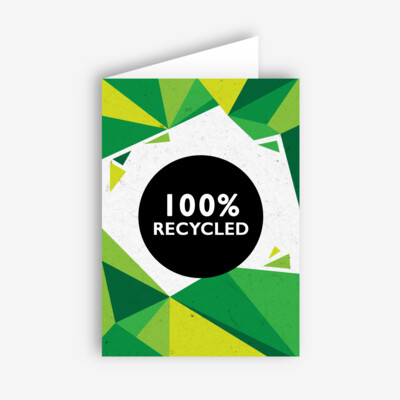 100% RECYCLED • FOLDED FLYERS