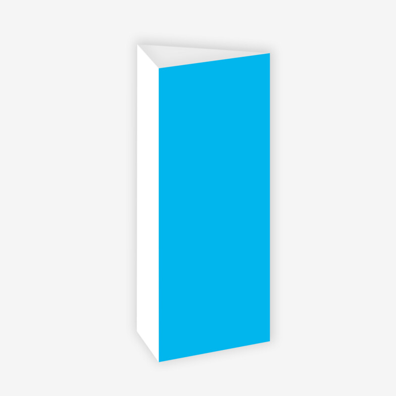 3 PANEL • DL TABLE TALKER • 350gsm SILK CARD with LAMINATION