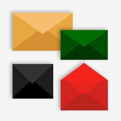COLOURED ENVELOPES
