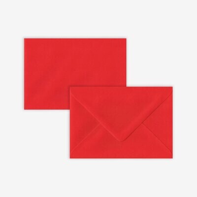 RED C6 ENVELOPES • SUITABLE FOR A6 SIZED CARDS
