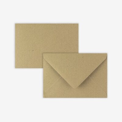 ECO KRAFT C6 ENVELOPES • SUITABLE FOR A6 SIZED CARDS