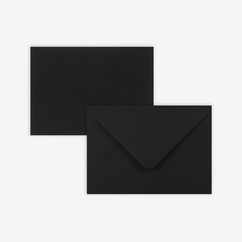 BLACK C6 ENVELOPES • SUITABLE FOR A6 SIZED CARDS