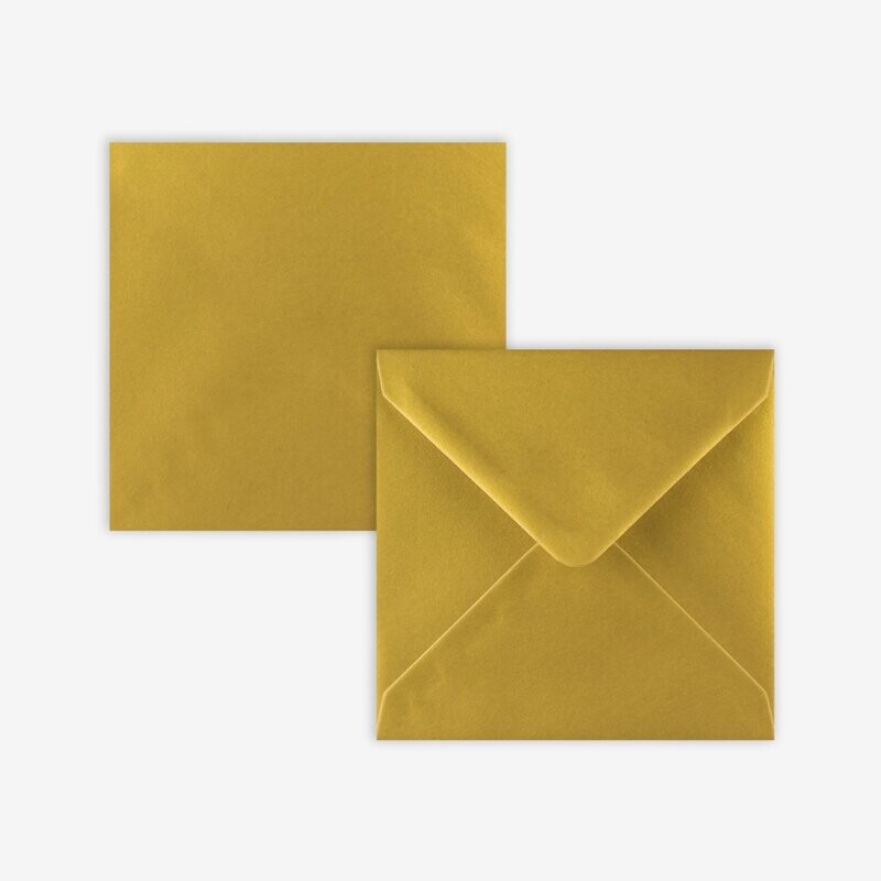 METALLIC GOLD 15.5cm ENVELOPES • SUITABLE FOR 14.8cm SIZED CARDS