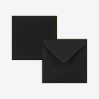 BLACK 15.5cm ENVELOPES • SUITABLE FOR 14.8cm SIZED CARDS
