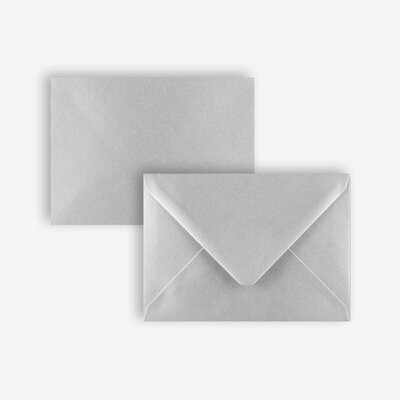 METALLIC SILVER C6 ENVELOPES • SUITABLE FOR A6 SIZED CARDS