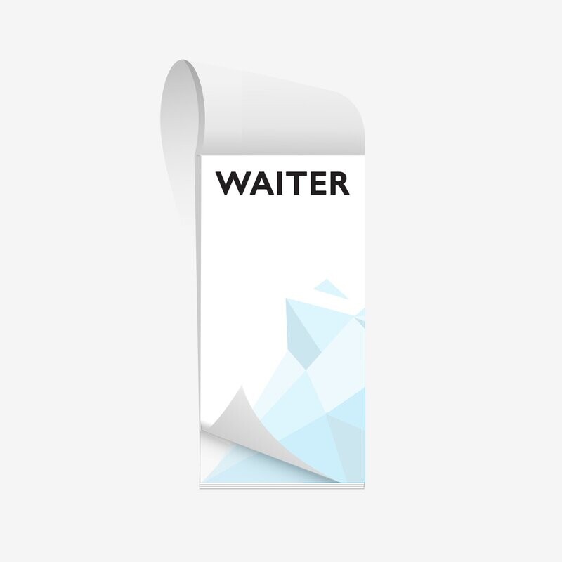 WAITER NOTEPAD • 6.2cm x 14.8cm