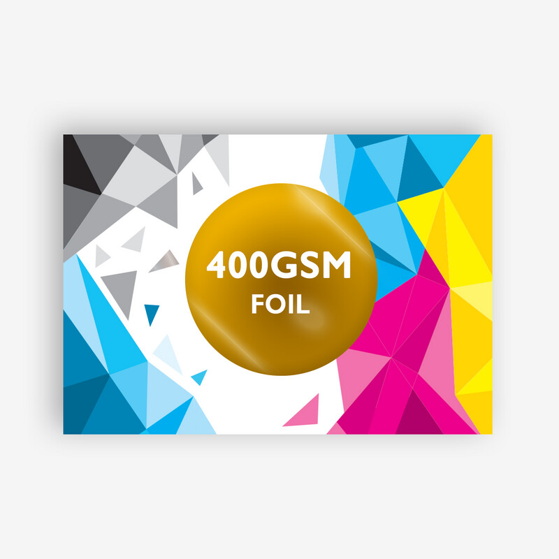 FOILED BUSINESS CARDS • 400gsm SILK • With Lamination & FOIL