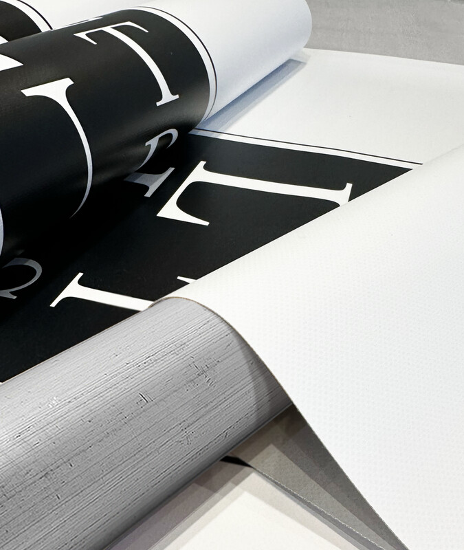 WATERPROOF VINYL BANNERS • POLE POCKETS