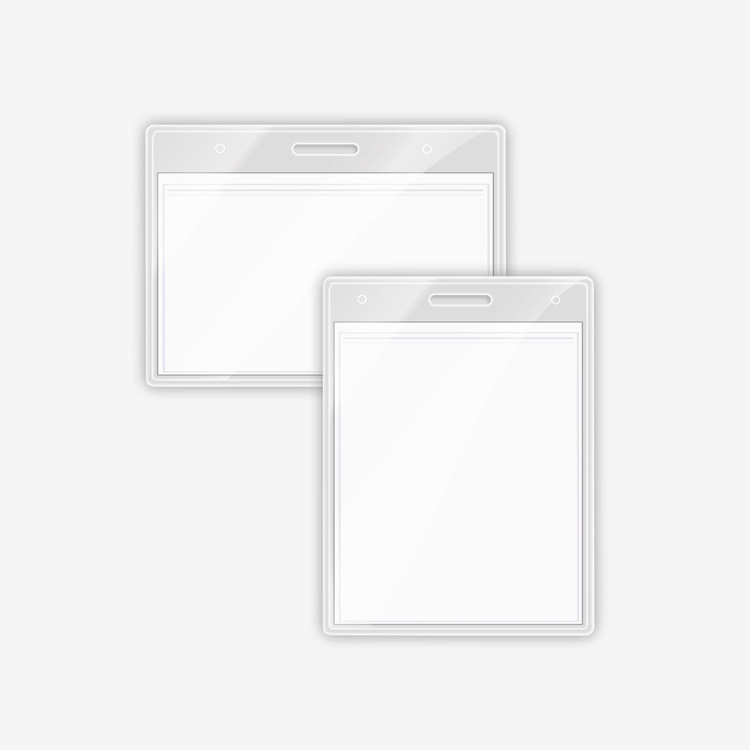 PLASTIC ID HOLDERS • 100% RECYCLABLE