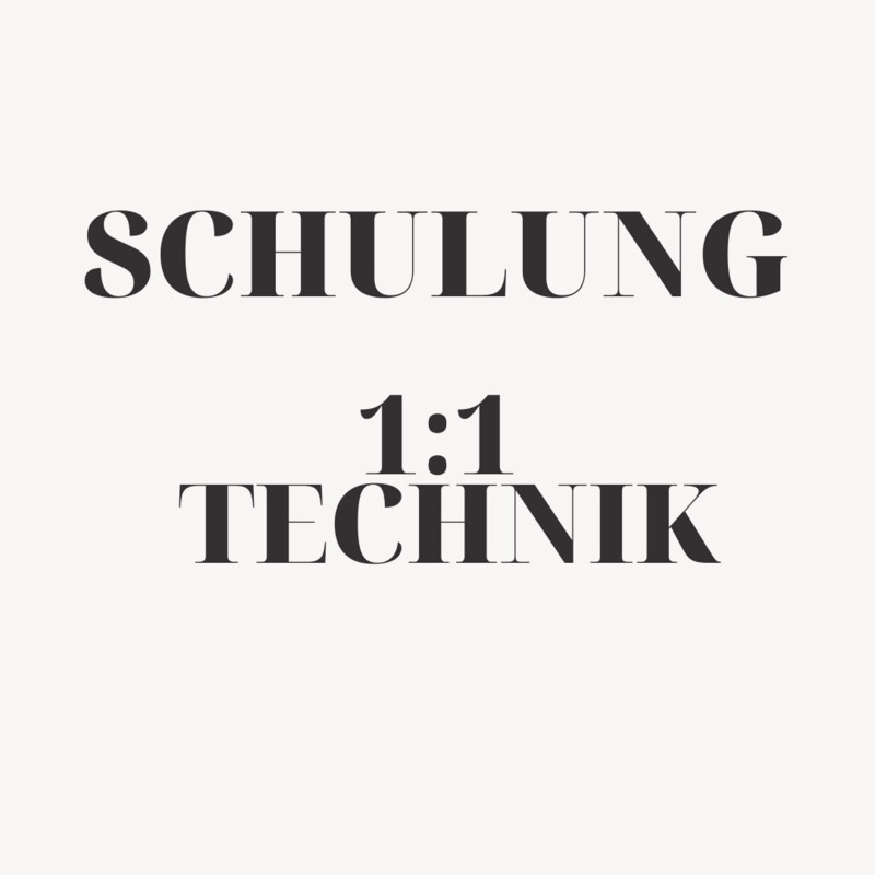 Basisgrundlagen 1:1 Technik