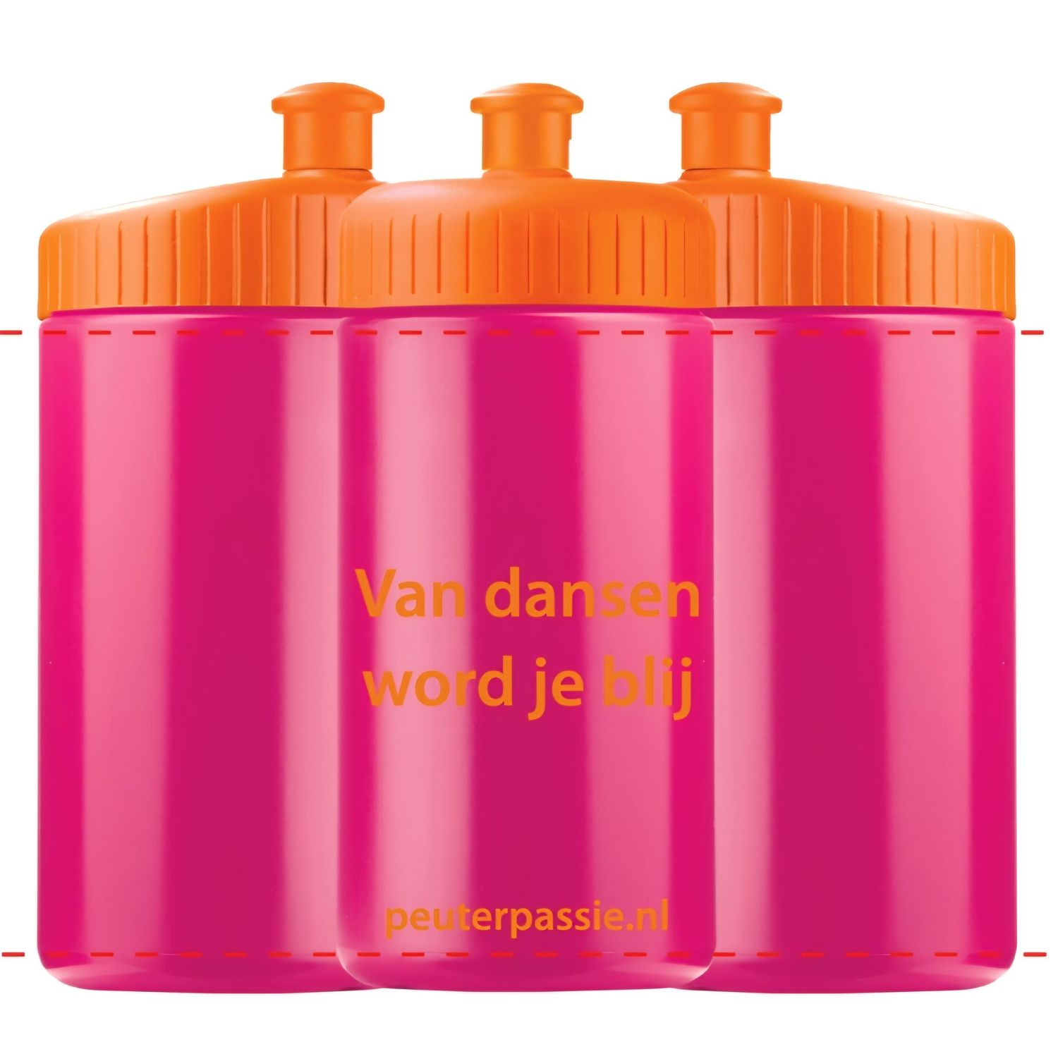 Bidon "van dansen word je blij"