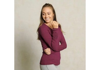 Langarm-Shirt Chakra-Flower berry