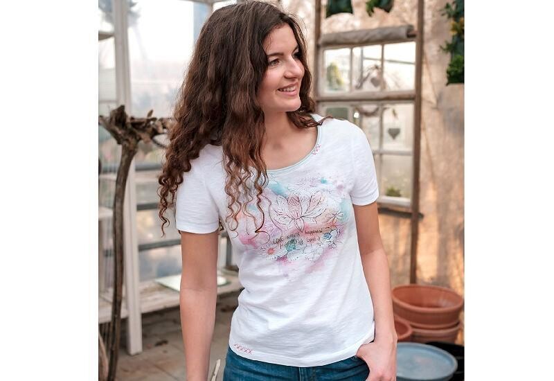 Shirt Lotus Aquarell