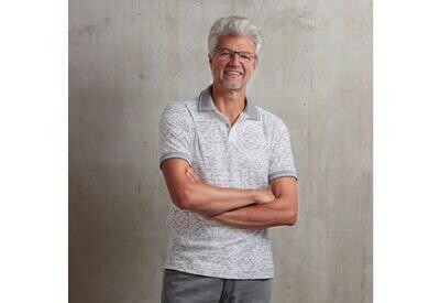 Polo-Shirt naturweiß-chai