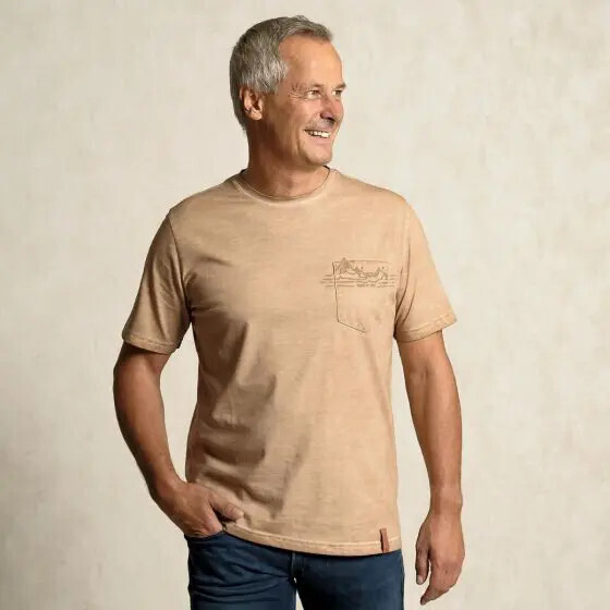 T-Shirt men mit Tasche &#39;Mountain&#39;