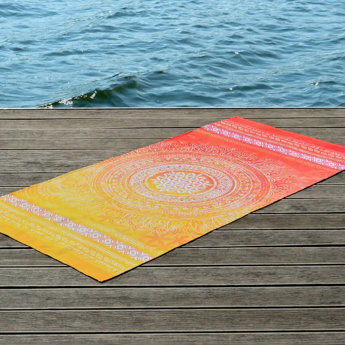 Strandtuch Sunrise gelb-orange