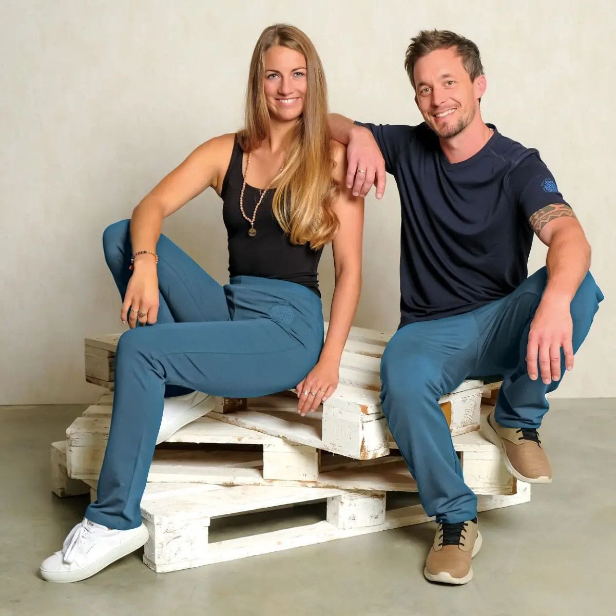 Wellnesshose jeansblau