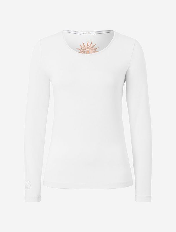 Langarm-Shirt Mabu Chakra weiß