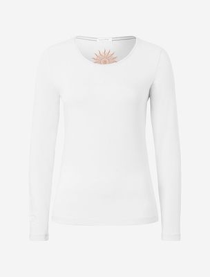 Langarm-Shirt Mabu Chakra weiß