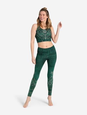 Yoga Leggings Buddhi smaragd