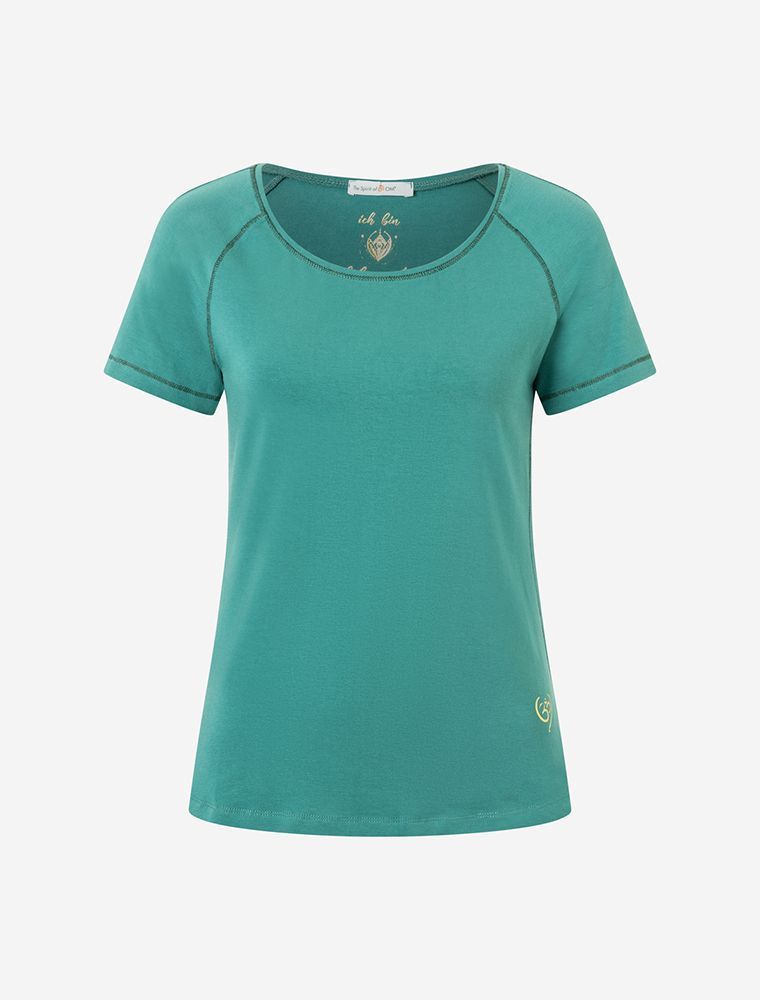 Shirt Raglan grün OM Herz