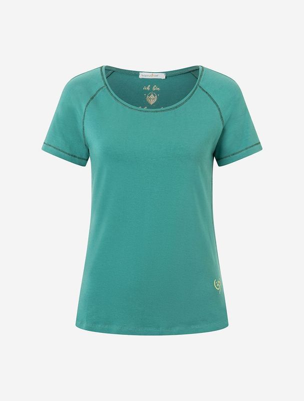 Shirt Raglan grün OM Herz