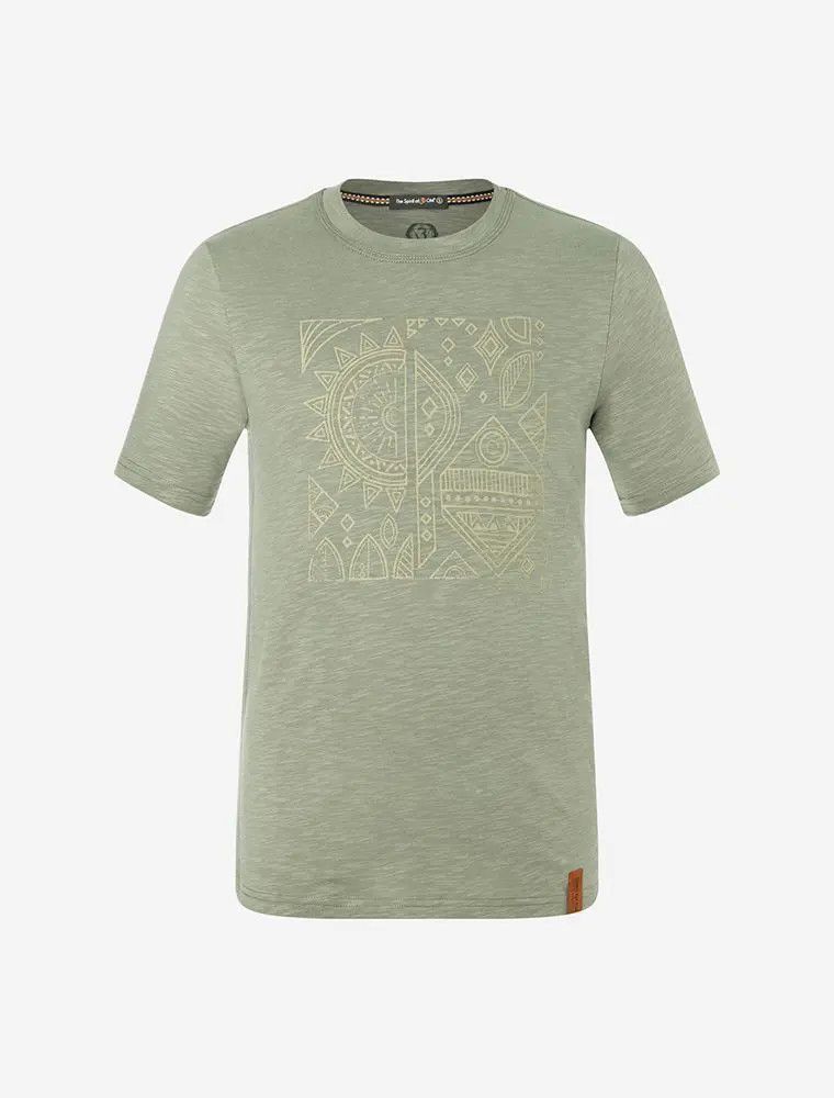 T-Shirt men Ethno salbei-grün