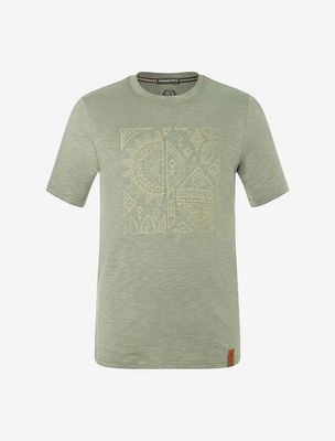 T-Shirt men Ethno salbei-grün