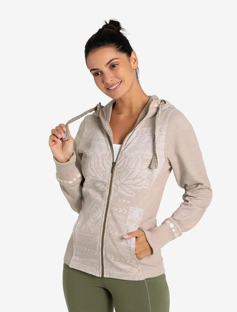Sweatjacke Damen sand-nature