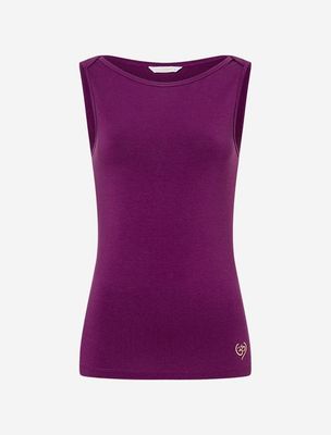 Tanktop Bambus high-neck viola