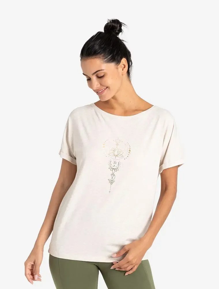 Shirt Eka Padma sand-nature melange gold