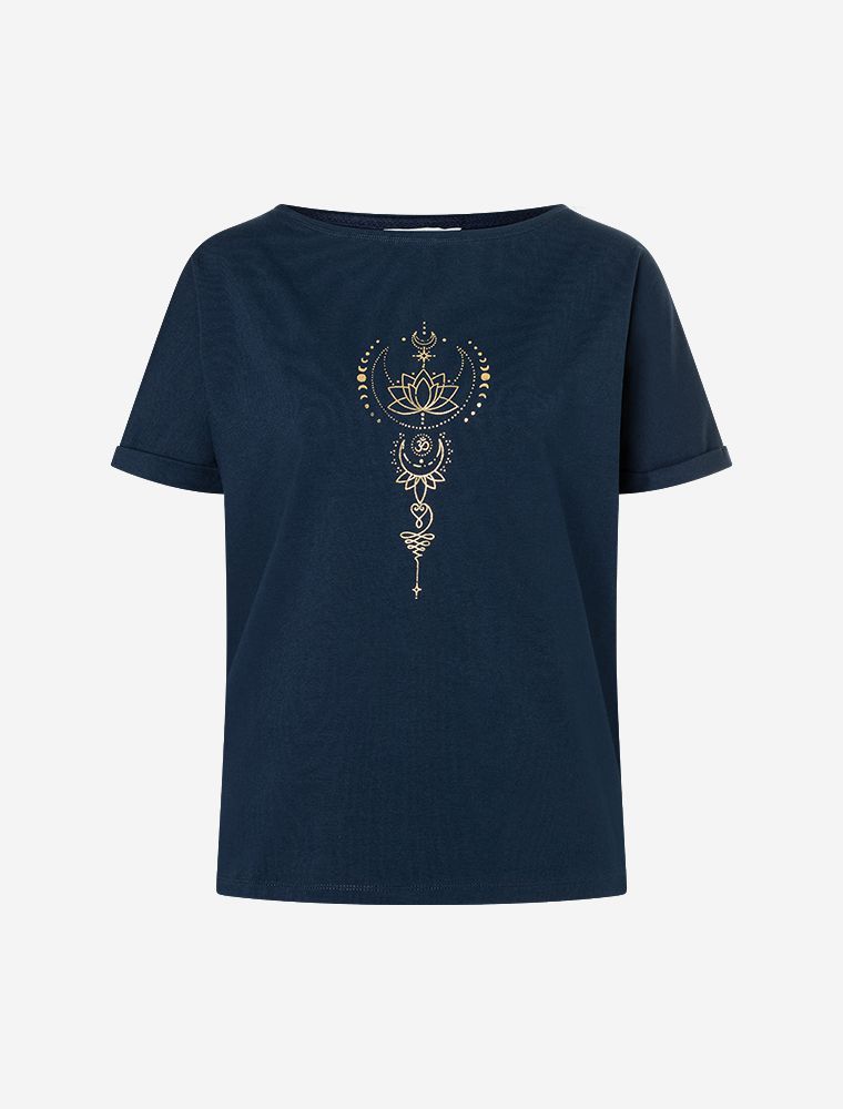Shirt Eka Padma tiefblau