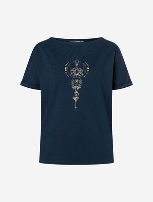 Shirt Eka Padma tiefblau