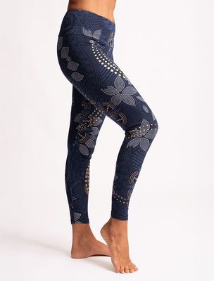 Yoga Leggings Maui tiefblau