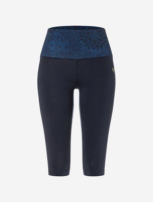 Yoga Leggings Capri Madhya "Madhu" tiefblau