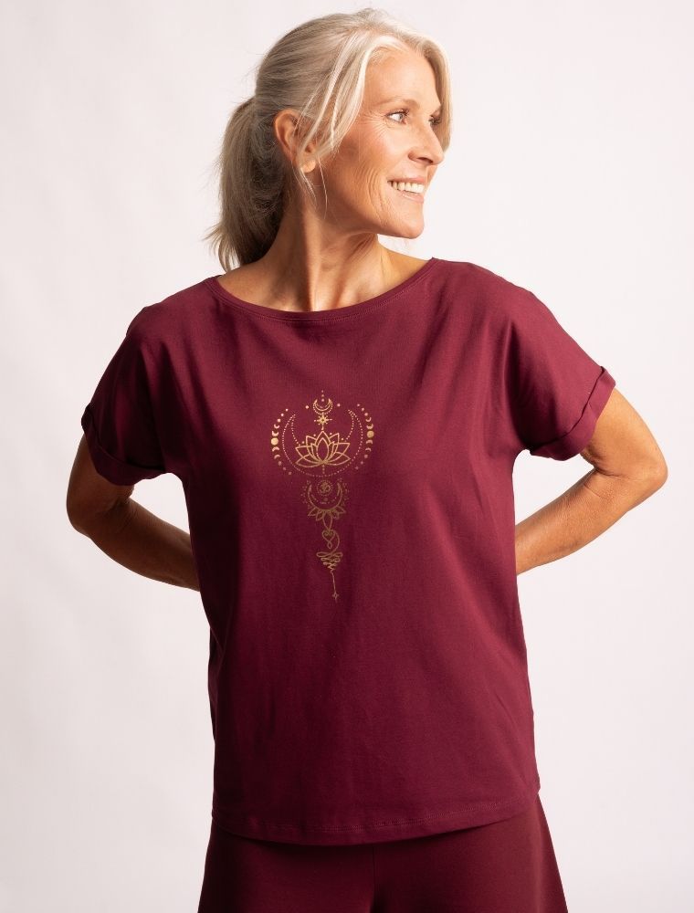 Shirt Eka Padma tiefrot