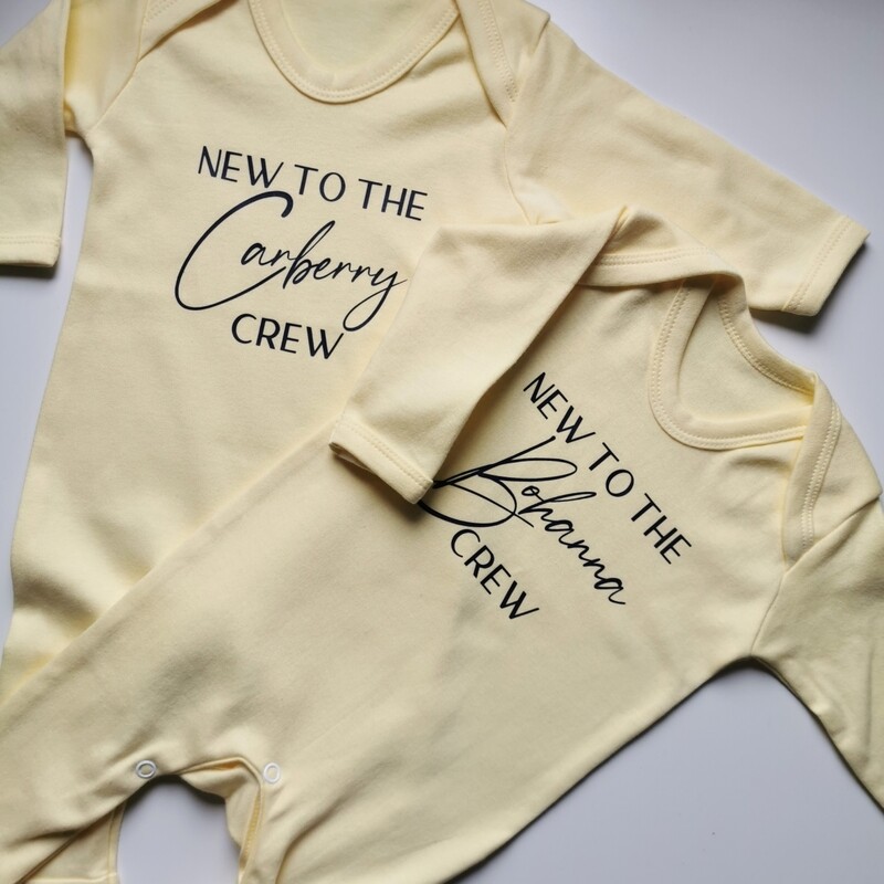 New to the Crew Babygrow / Baby Vest