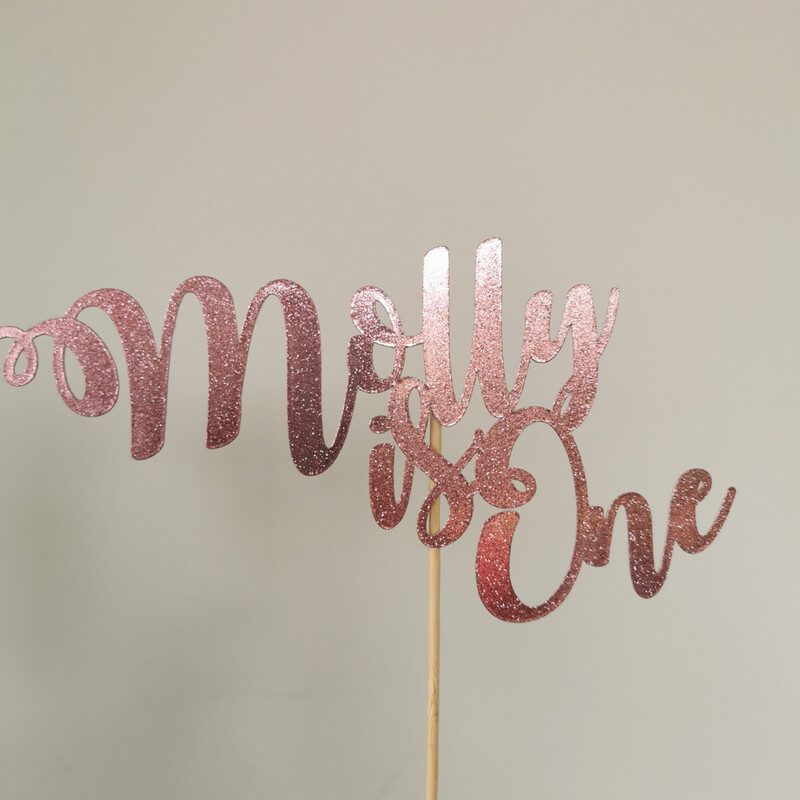 Personalised Acrylic CakeTopper